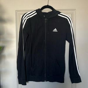 Adidas zip up hoodie, size S, excellent condition.
